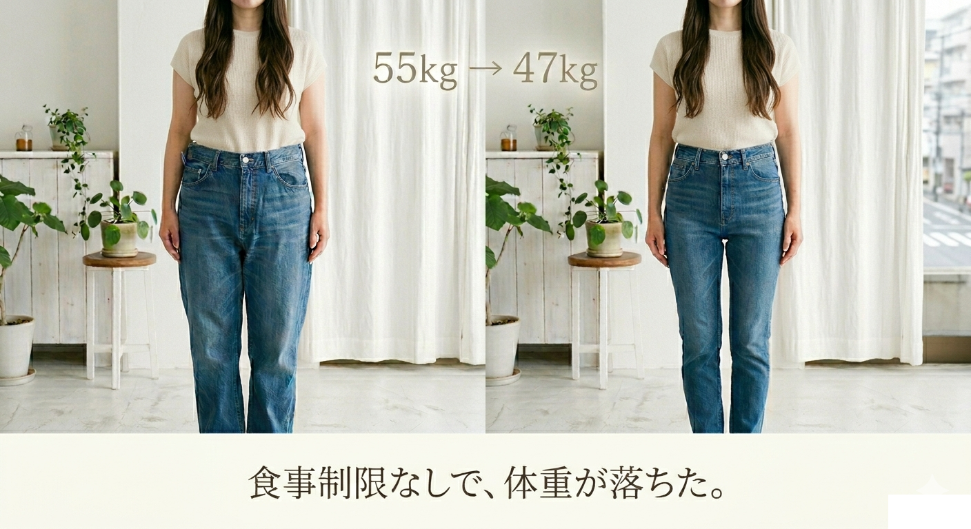 腸活で体重が自然に落ちた