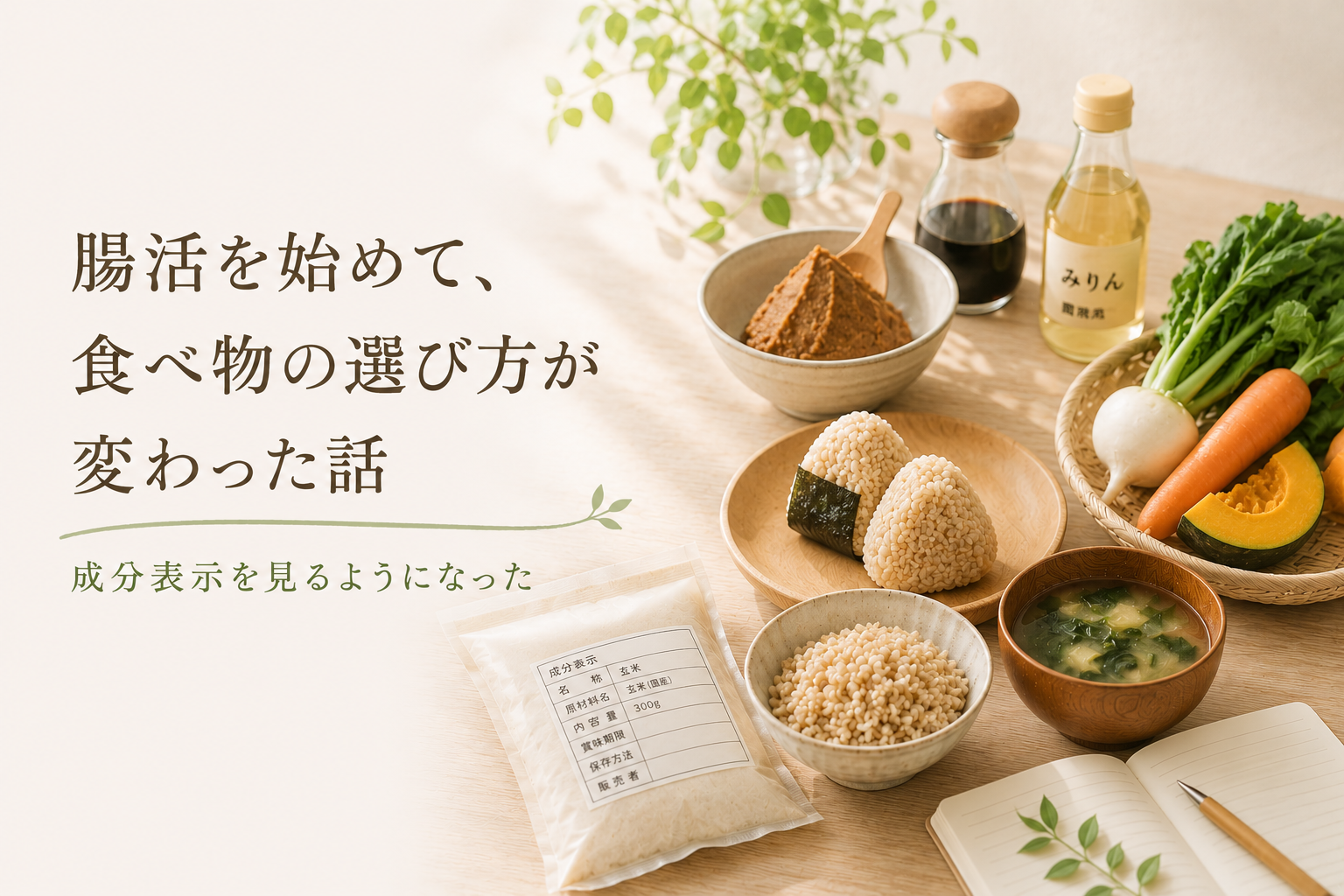 腸活を始めて、食べ物の選び方が変わった話