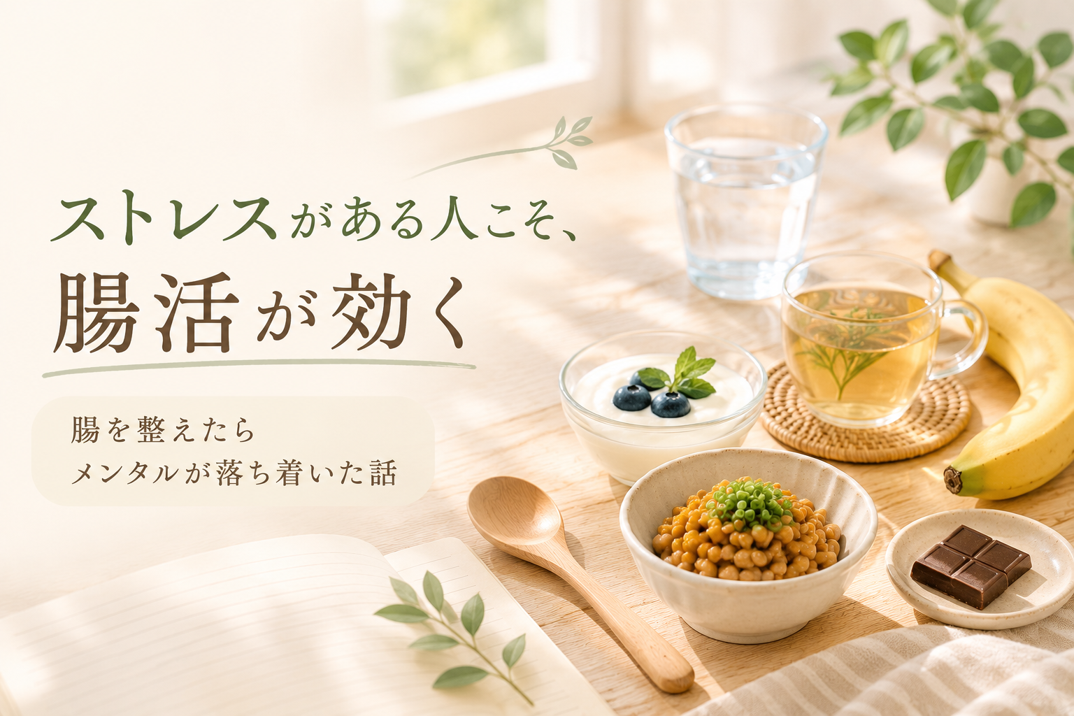 ストレスがある人こそ腸活が効く。腸を整えたらメンタルが落ち着いた話