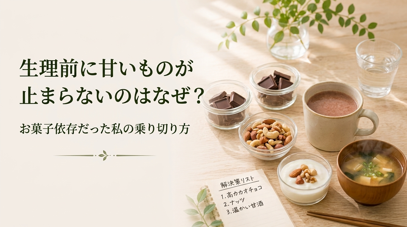 生理前に甘いものが止まらないのはなぜ？お菓子依存だった私の乗り切り方
